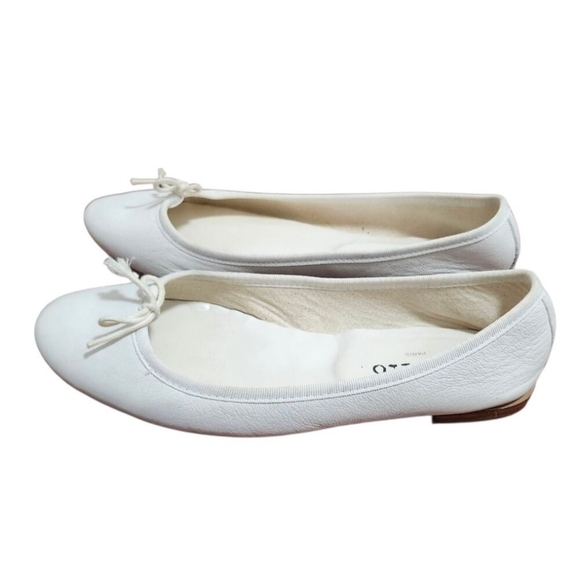 Repetto Ballerinas - White Ballet shoes Flat Pumps Ribbon Leather Size 39 EU - Picture 7 of 12